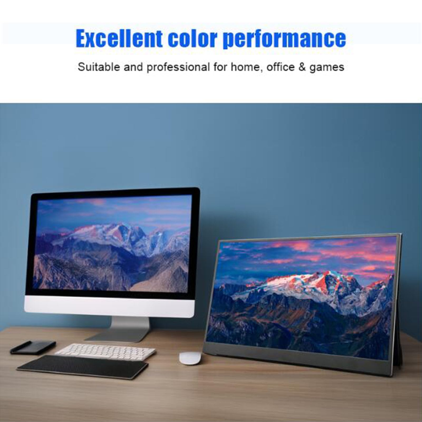 Wyświetlacz Dotykowy IPS o Przekątnej 15,6 Cala, Cienki, Lekki Przenośny Monitor Full HD 1080P z funkcją Plug and Play Typu C, do Konsoli do Gier na Laptopie i Smartfonie