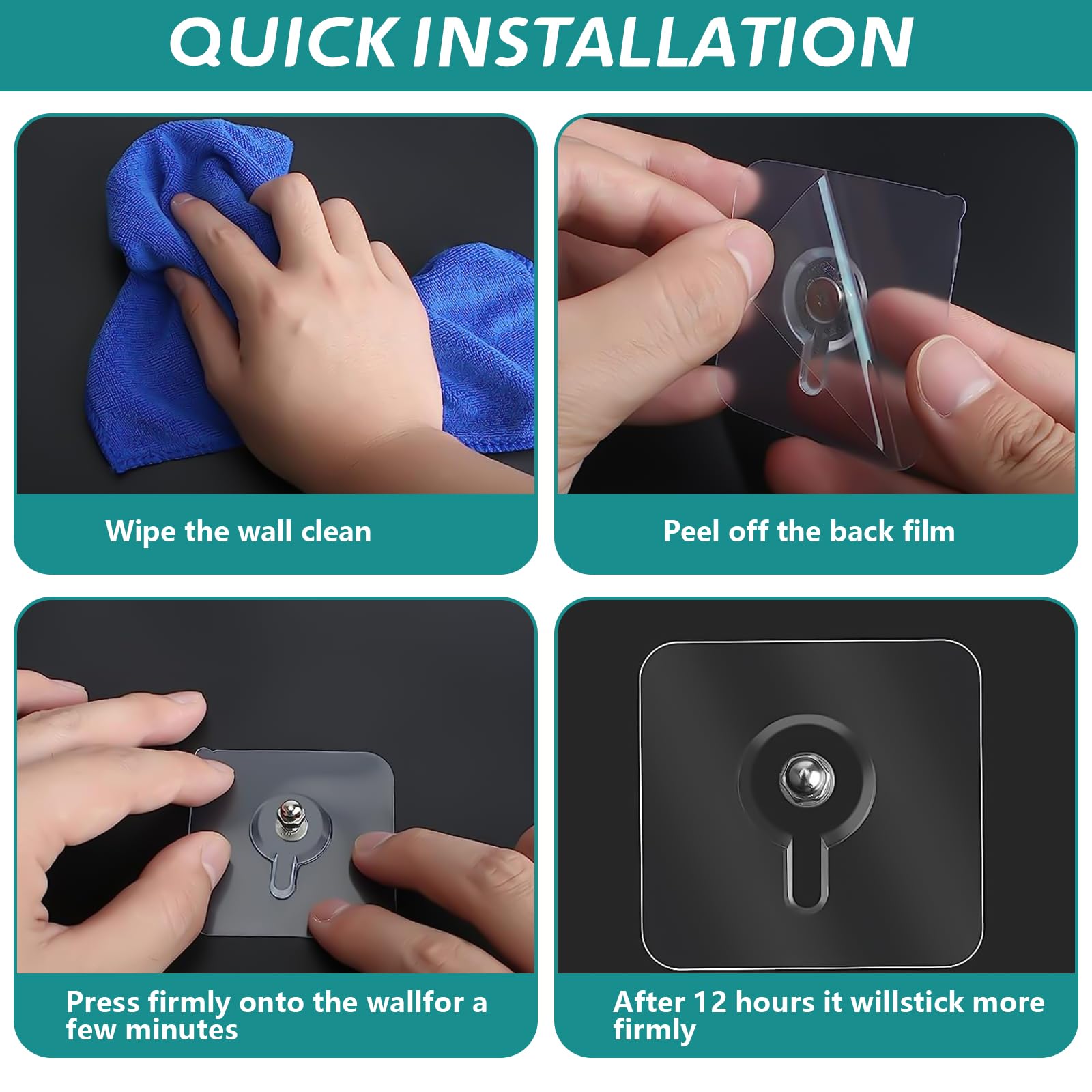 Viti Adesive 45 Pezzi - 6/8/10mm, Trasparenti, Impermeabili, Per Piastrelle, Vetro, Legno - Foto 7