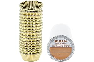 Gifbera Mini Foil Baking Cups Gold