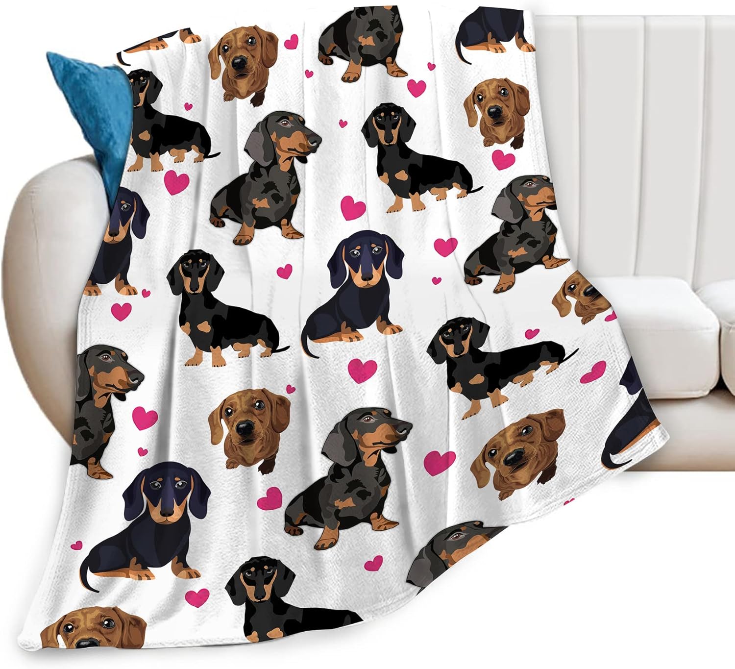Dachshund Blanket for Girls Boys Women Gifts for Dachshund