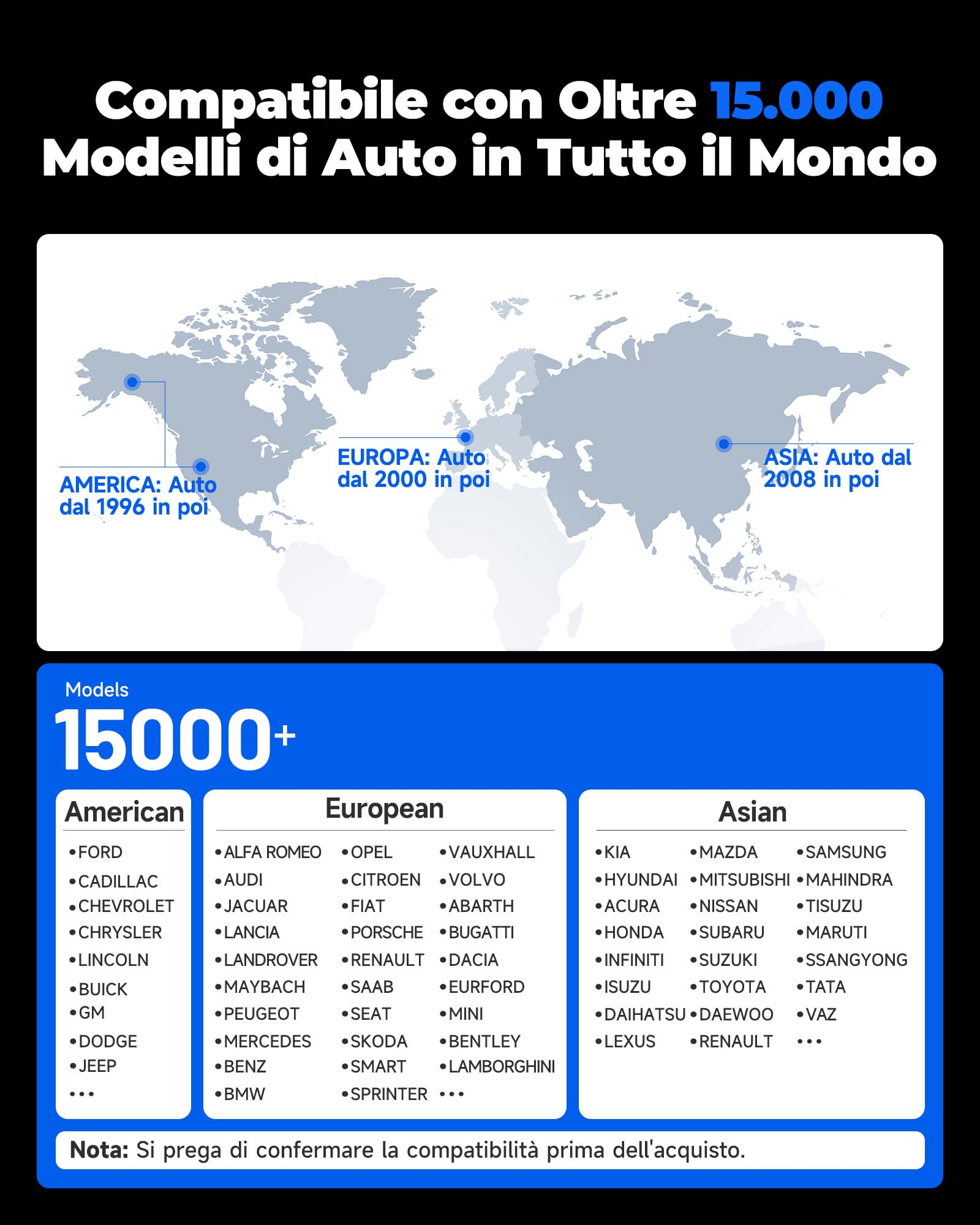 TOPDON AL400 OBD2 Diagnostico per Auto, 10 Modalità OBD2, 2.4 Pollici
