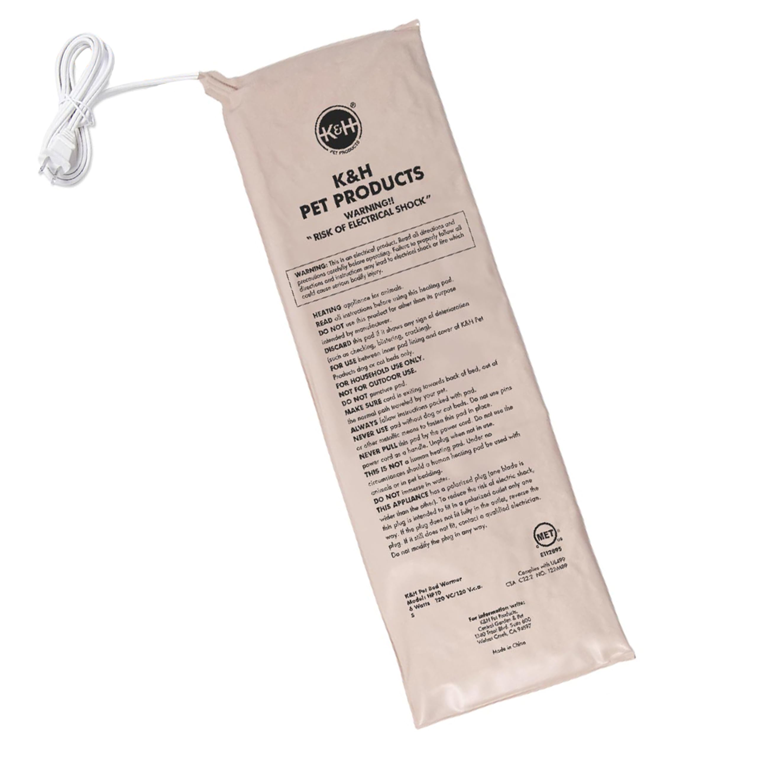 K&H Pet Products Pet Bed Warmer, Turn Any Pet Bed Into a Heated Cat or Dog Bed, Waterproof Indoor Heated Warming Pad Insert, Automatic Temperature,