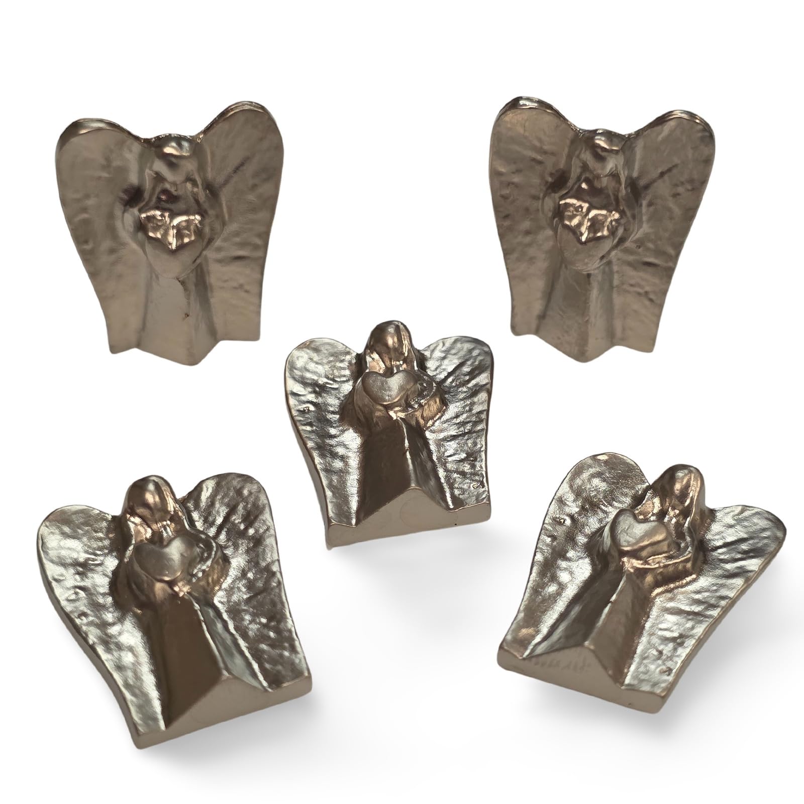 Petites figurines d'ange avec cœur porte-bonheur, cadeau raffiné pour clients