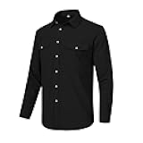 Men's Corduroy Shirts Casual Lightweight Jacket Long Sleeve Button Down Shacket Jackets with Pocket