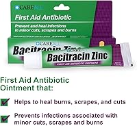 Vista 3 de CareAll Ungüento antibiótico de zinc con bacitracina de 1 onza (paquete de 4). Ungüento de primeros auxilios para prevenir y curar infecciones