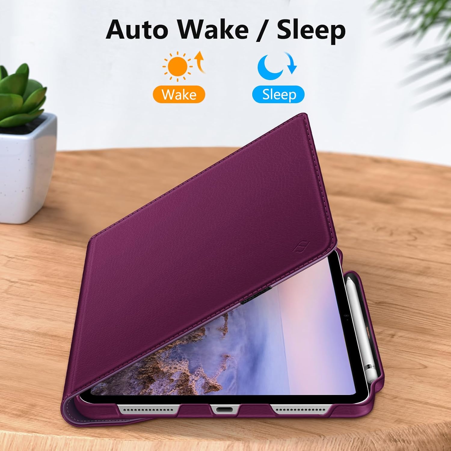 Fintie 360 Degree Rotating Case for iPad (A16) 11th Generation 11 Inch (2025), iPad 10th Generation 10.9 Inch (2022) + 2 Pack Tempered Glass Screen Protector