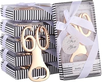 24 Pack Creative Bottle Openers for 60th Birthday Party Favors 60th Wedding Party 60th Birthday Party Souvenirs Decorations for Guests 60th