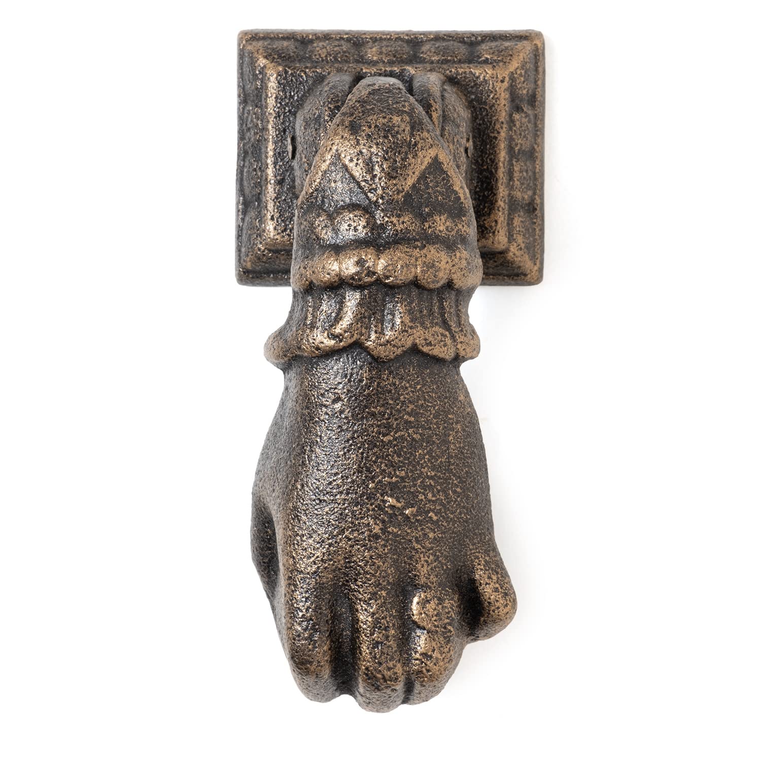 Moritz Heurtoir de porte en fonte style antique - Sonnette de porte rustique - Cloche de porte baroque - Décoration de porte
