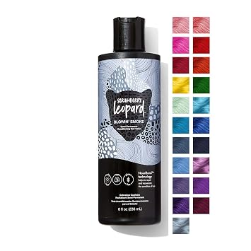 Strawberry Leopard Blowin Smoke Semi Permanent Conditioning Hair Color, Repairs and Rejuvenates Hair, All Hair Types and Textures, Vegan, CrueltyFree, GlutenFree, 8 Fl. Oz.