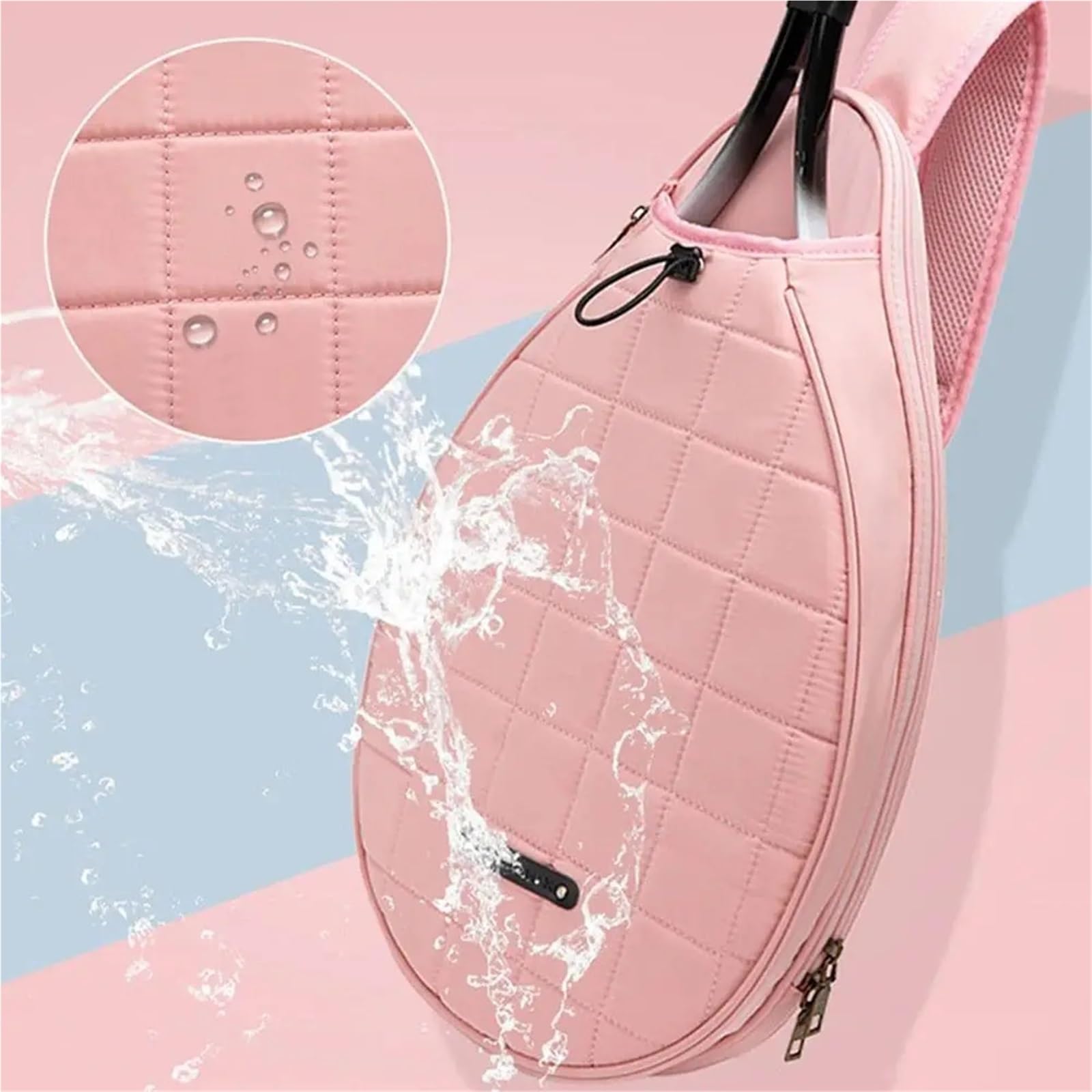 Tennistasche Eine Schulter-Tennistasche, Tenniszubehör, große Kapazität, Tennistasche, Tennisschlägertasche(Pink)