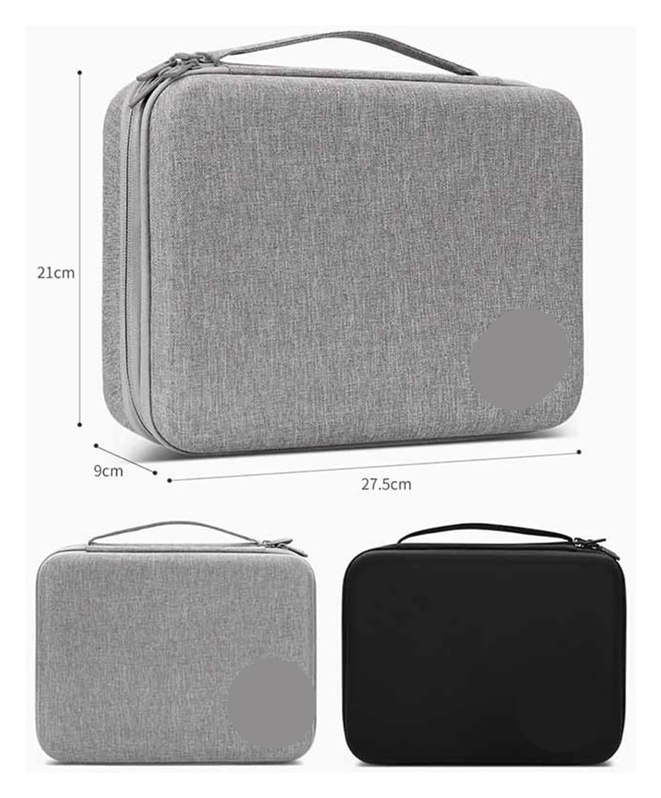 Torba na akcesoria elektroniczne, Etui na elektronikę Power Bank o dużej pojemności Cyfrowa torba podróżna paszport(Double Layer black a)