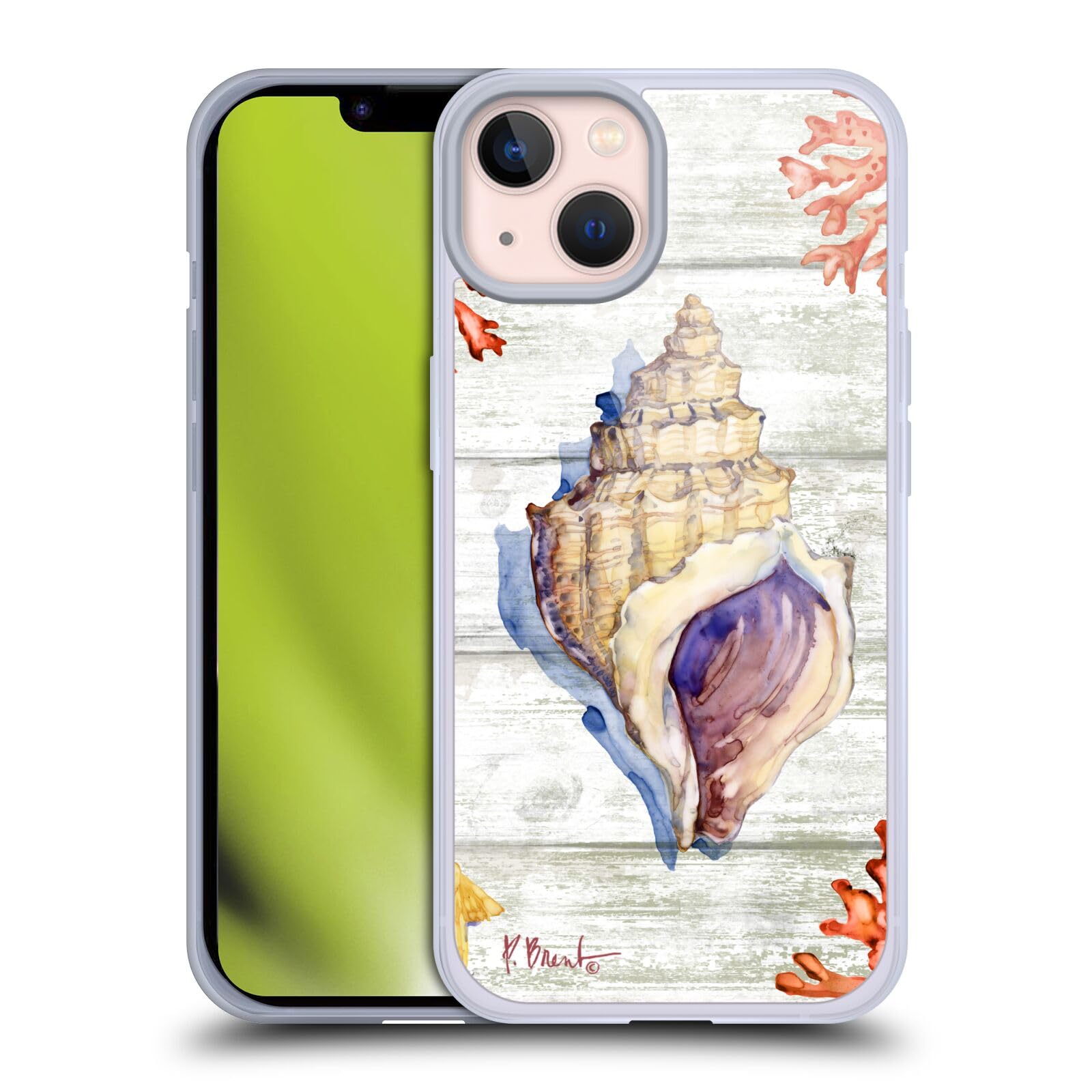 Funda de Gel Suave Apple iPhone 13 Paul Brent Conchas Océano 7