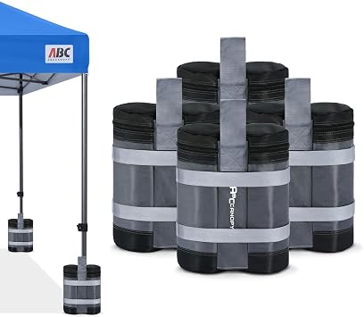 ABCCANOPY Canopy Sandbags for Instant Shelters, 140lbGray