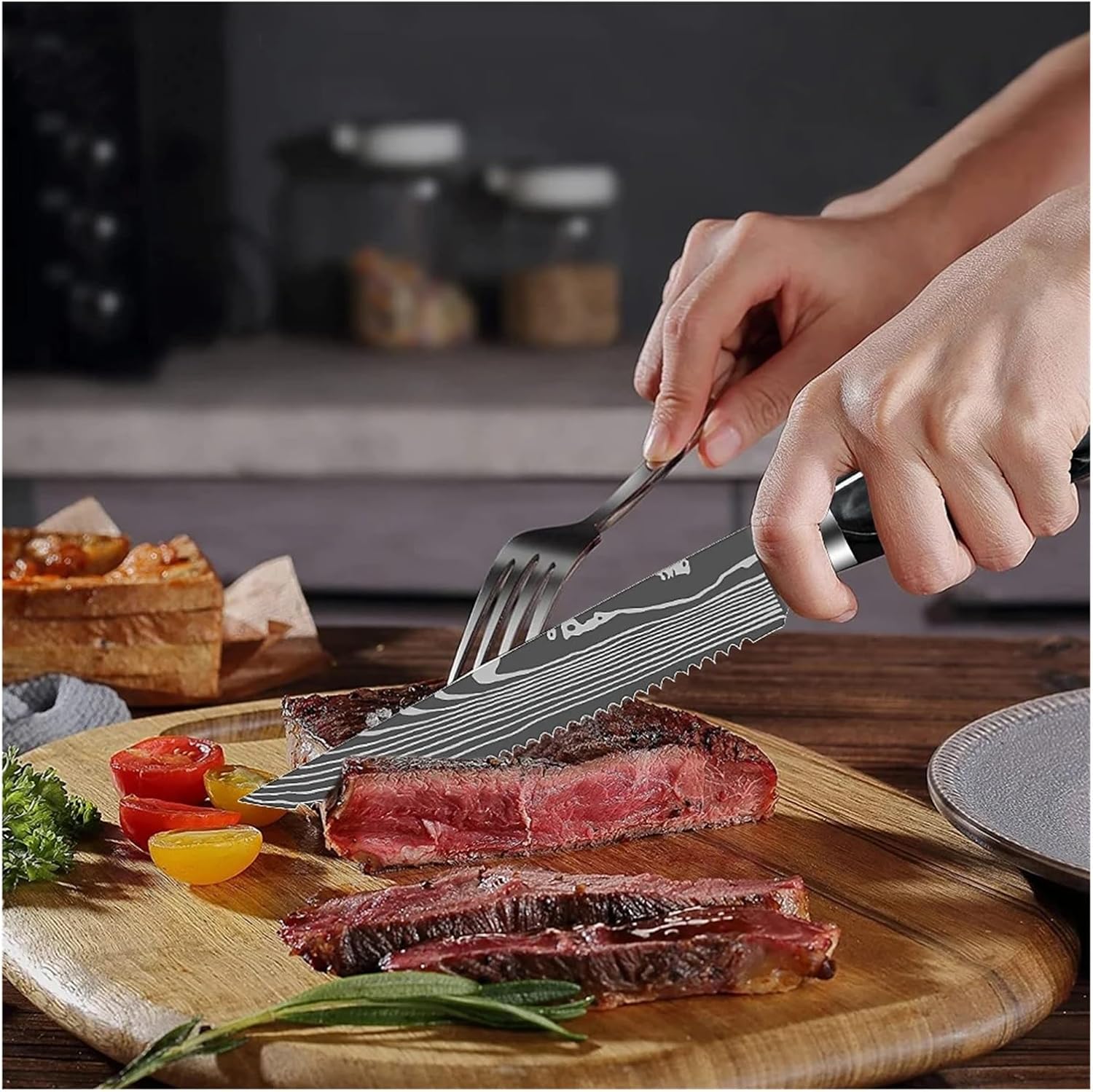 Fit for Stainless Steel Steak Knife Set - Dinner Table(A)