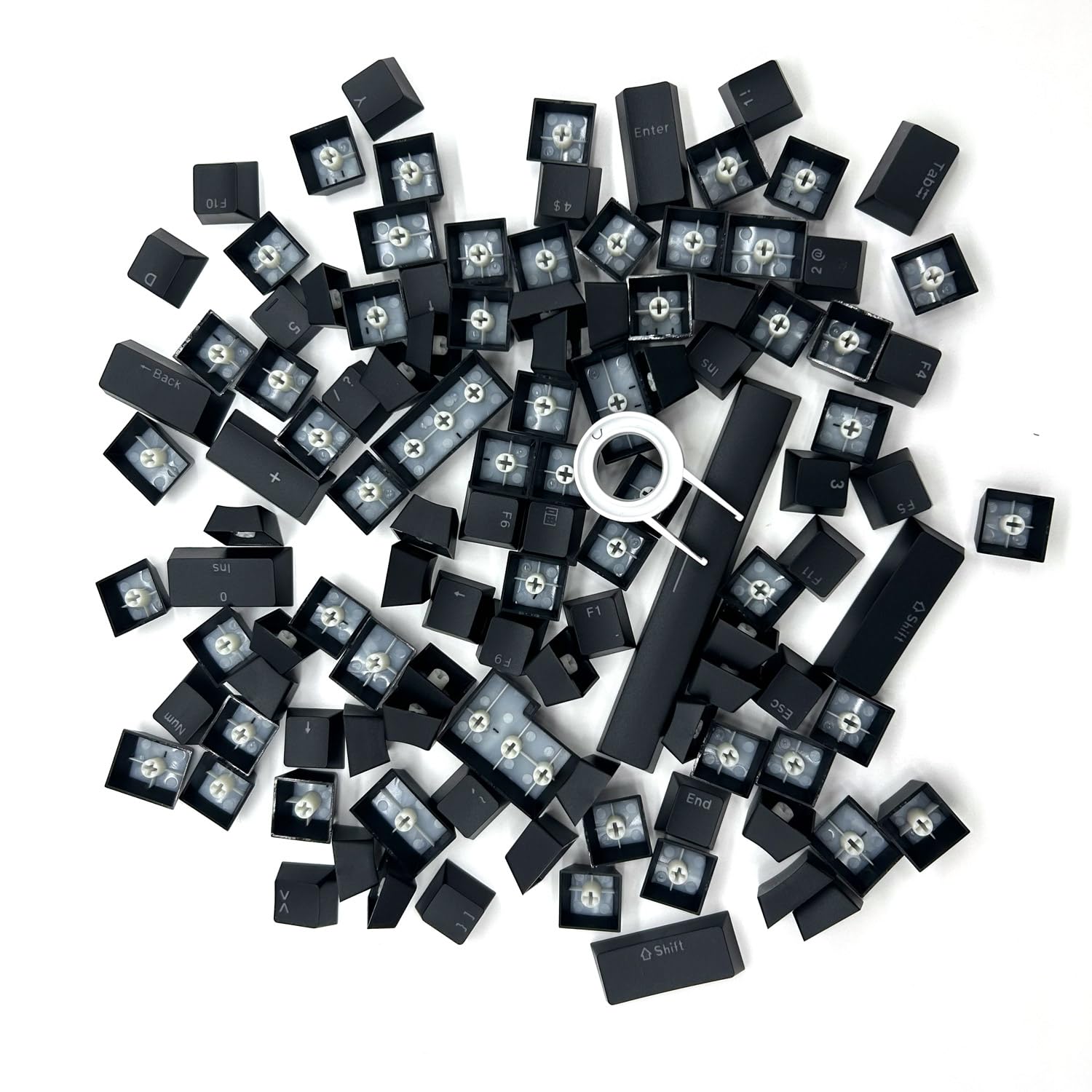 113 Tasti compatibili con Interruttori MX Doubleshot Support, Illuminazione a LED ABS Profili OEM per il Gioco Fai da te Tastiera Meccanica