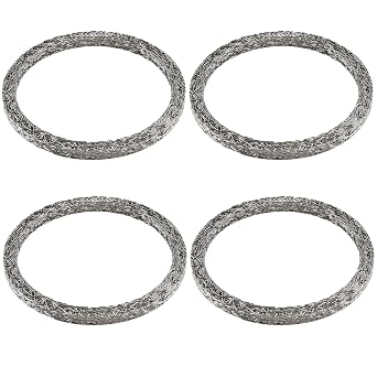 Exhaust Gaskets Compatible with 17048-98 Motorcycle Steel Mesh Exhaust Gaskets, Fits 65324-83A 17048-98 65324-83B 65834-98-X2 4 Pack