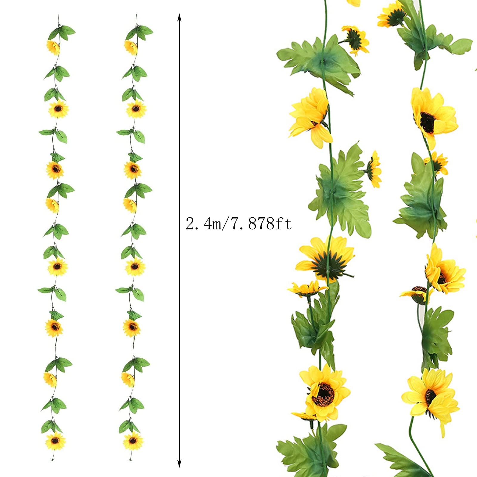 Glicine di Seta Artificiale Vite Fiori Appesi Ghirlanda Decorazioni per Pareti Da Giardino