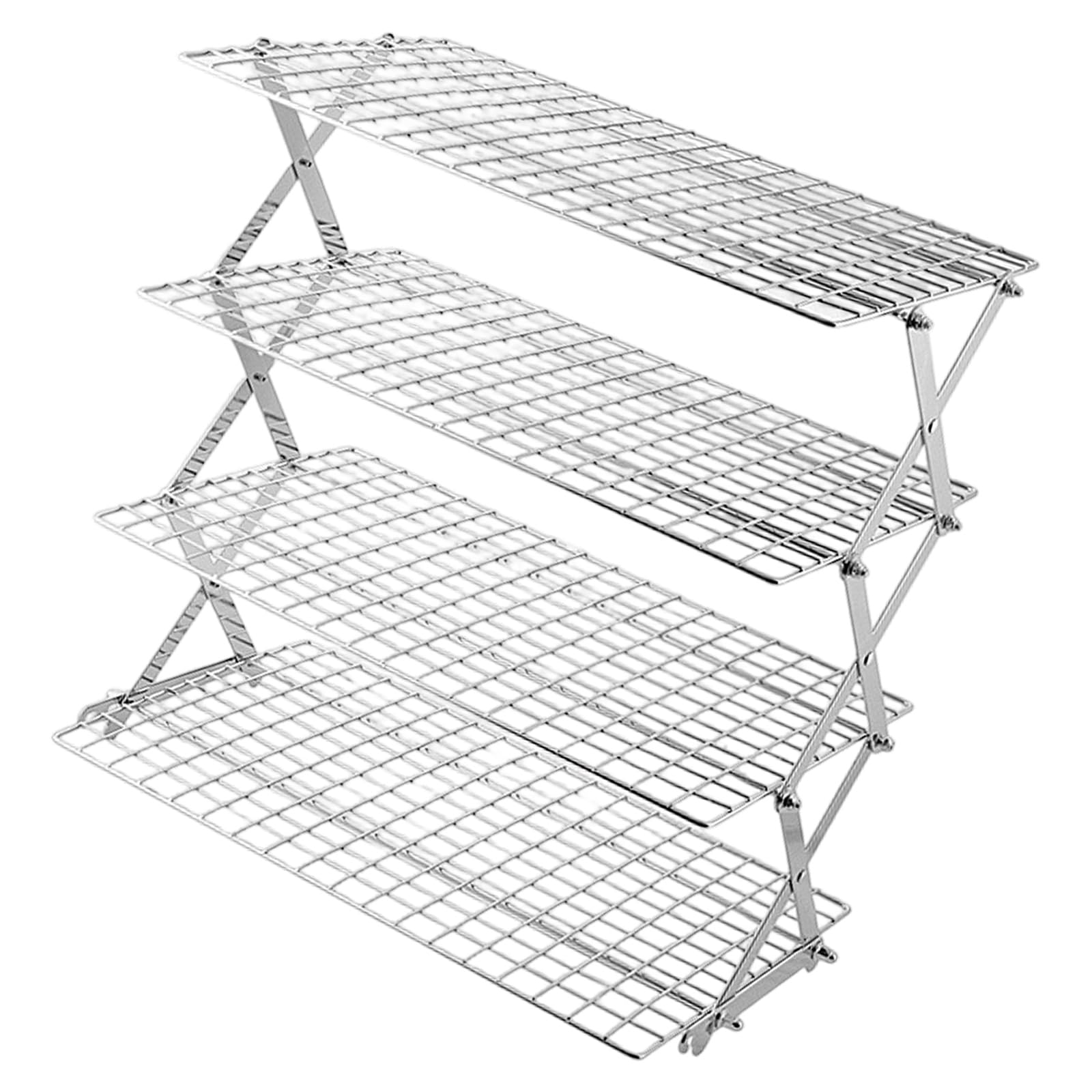 our fave Compact Foldable Shelf for Camping Trips and Kitchen Organization Built From Metal Camping Storage Solution