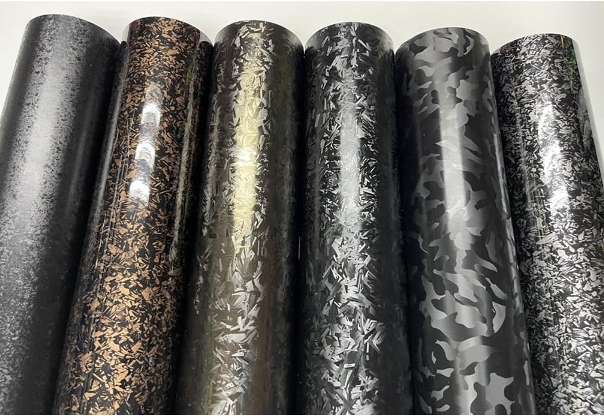 ECYC 1.64x6.56 Feet Peel and Stick Carbon Fiber Vinyl Wrap Roll, Self Adhesive Car Vinyl Wrap Film Auto Car Sticker Decal Film Sheet,04