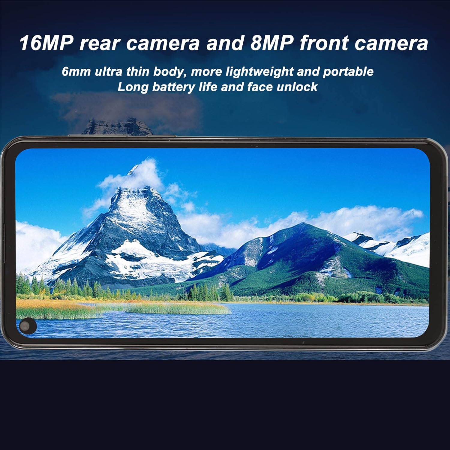 heayzoki 6 5in mobile phone portable smartphone 4g 2230 x 1080 resolution scoop screen 8 core 4 128g ultra thin mobile phone with 16 mp rear 8 mp fr