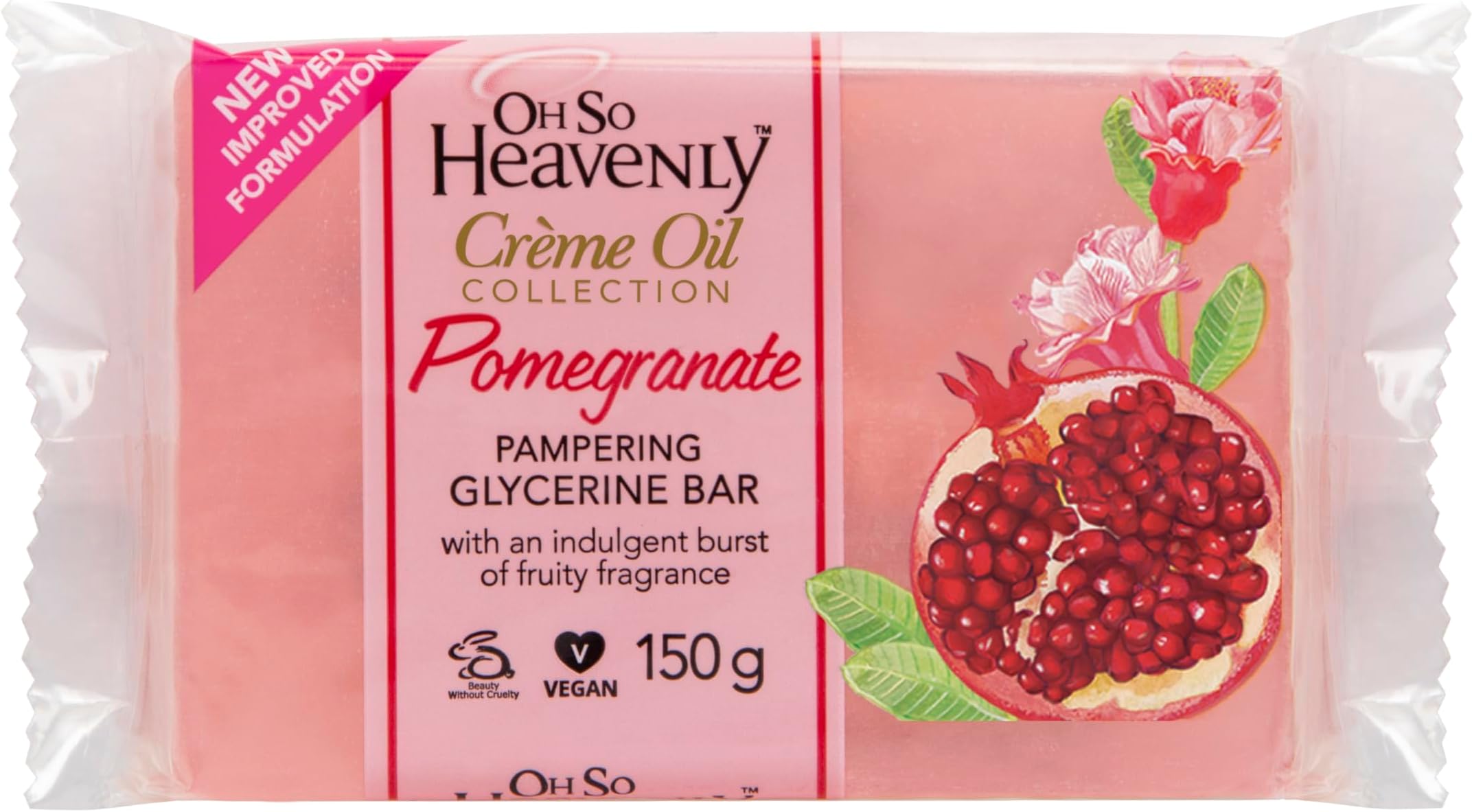 Crème Oil Pomegranate Fragranced Glycerine Bar, 150 gm