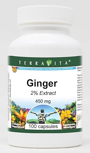 TerraVita Jengibre 2% - 450 mg (100 cápsulas, ZIN 521927)
