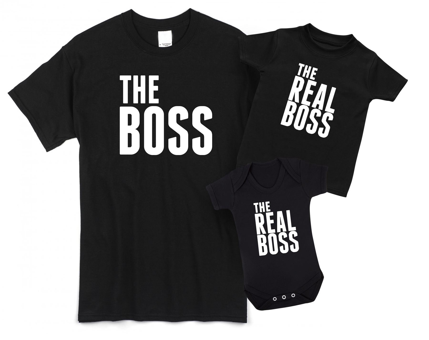 Art Hustle (Black) Bodysuit The Real Boss Bodysuit (Black - 0-3M)