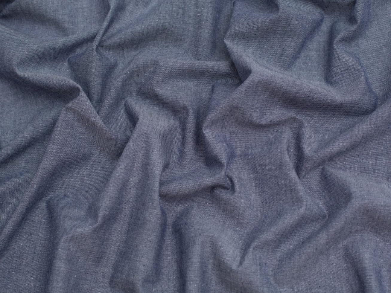 Minerva Indigo Blue Chambray Denim Fabric - Per Metre