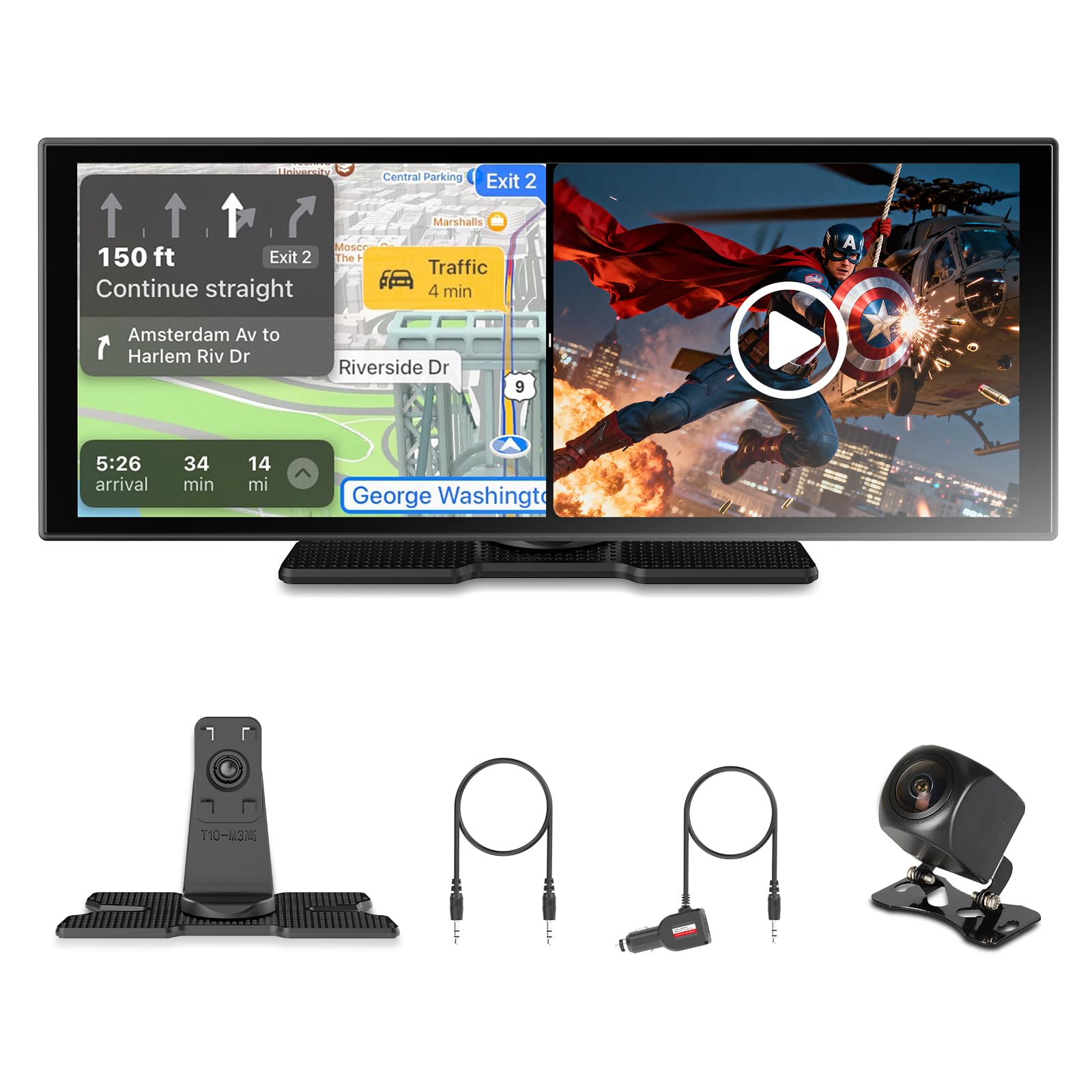 【美品】OTTOCAST ScreenFlow Ottocast Universal 11.4 Inch Car Screen Plug and Play Dashboard