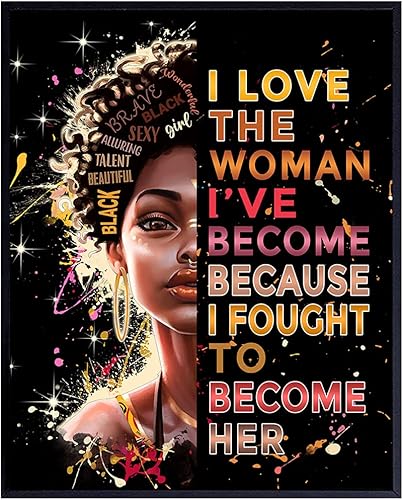 Póster motivacional de afroamericanos, citas inspiradoras de mujeres negras, arte de pared, cita de motivación, orgullo afronegro, arte de pared y