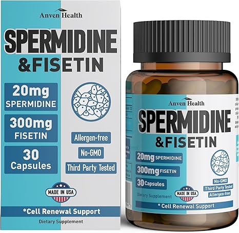 Longevity - NMNH, TMG, Spermidine, Fisetin, Folate & B12 - Cellular Energy