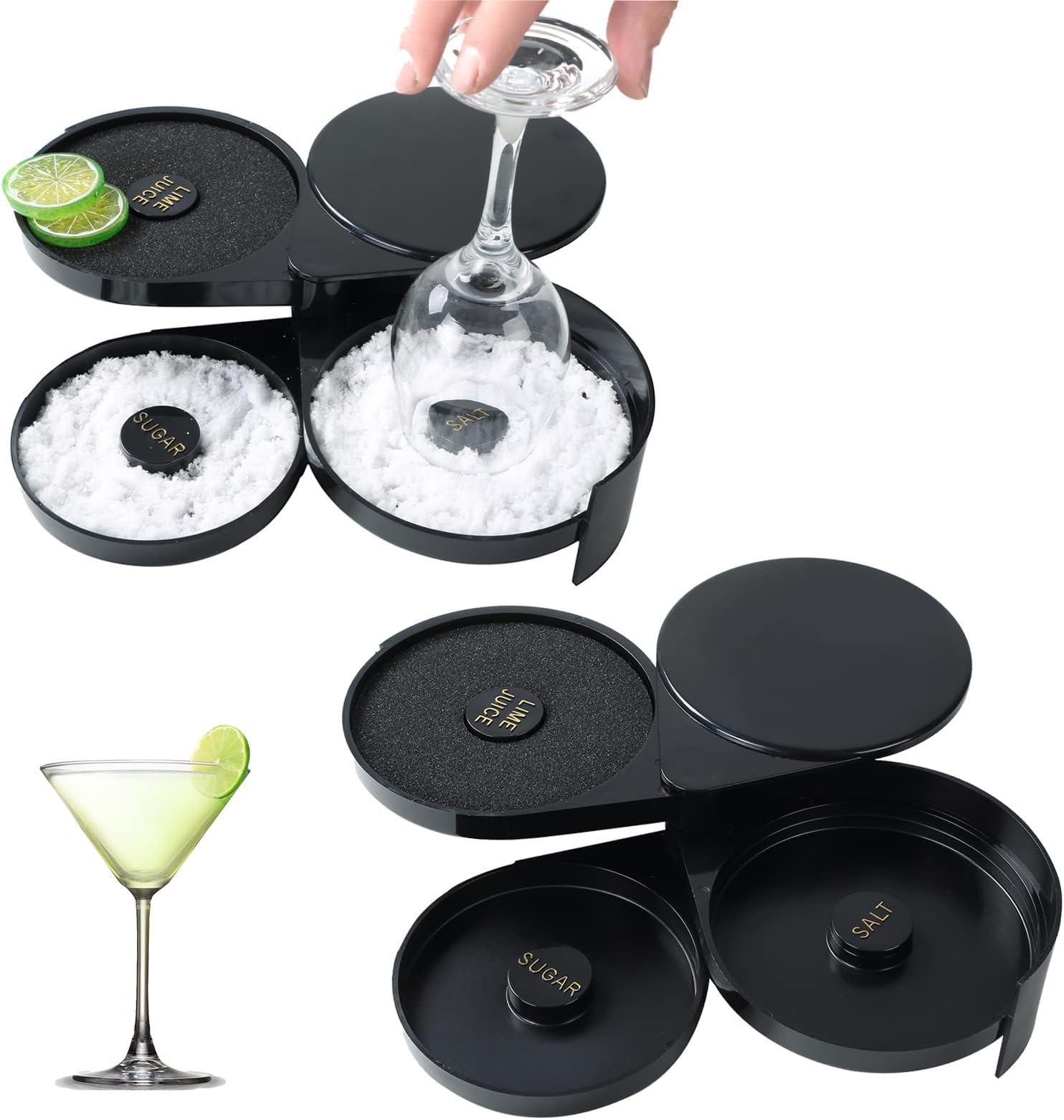 PJ DECOR Margarita Salt Rimmer Set Salt Rimmer for