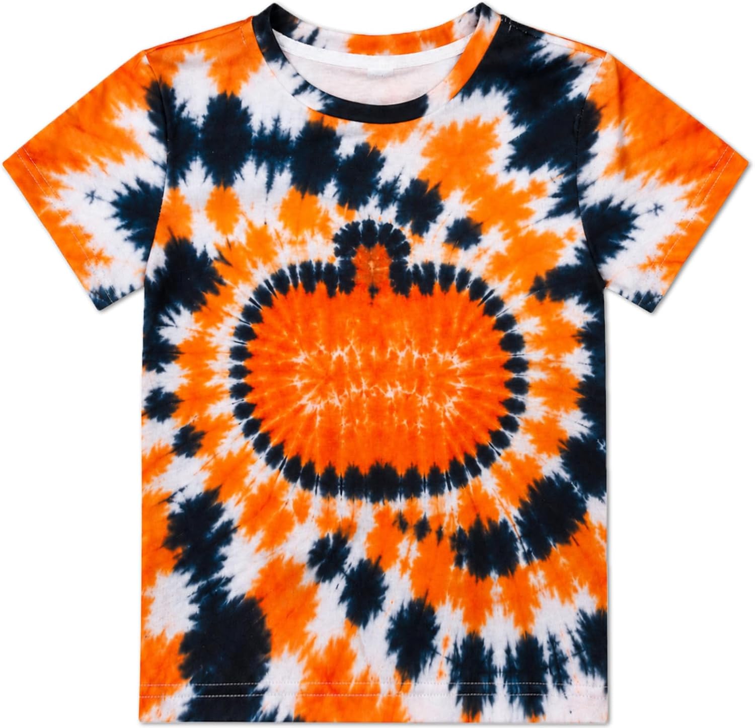 Boys Halloween Tie Dye Shirts Pumpkin Tees Ghost Boo Tops for Kids