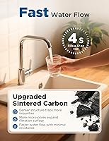 Vista 4 de NOVETE Under Sink Water Filter, 1/4" Direct Connect, Update 3 Years, 30,000 Gallons, NSF/ANSI 42/372, Reduce Chlorine, PFAS, Bad Taste, Water