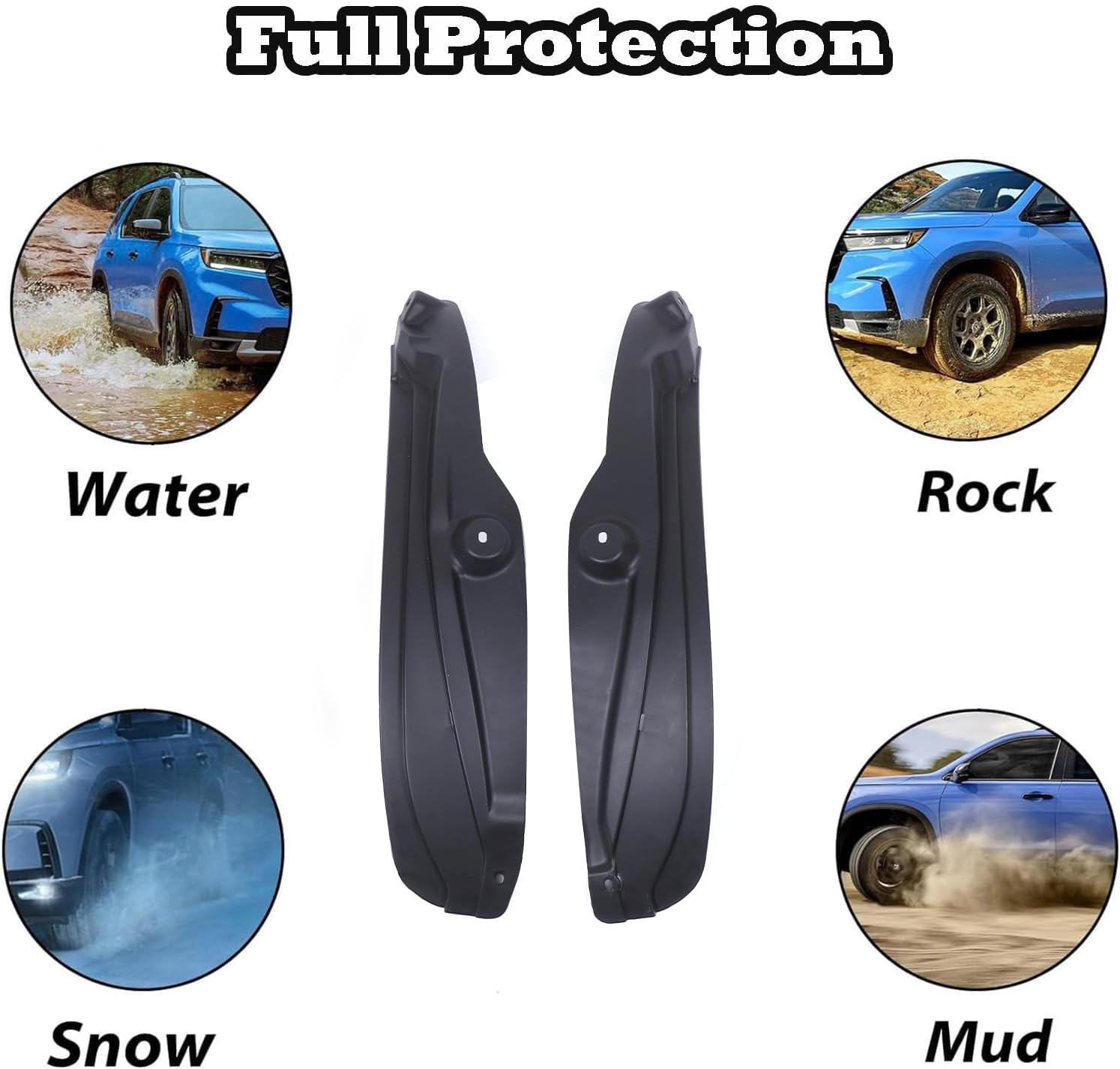 Rear Fender Flares Compatible with Land Rover Range Rover Vogue 2023 2024 2025 Accessories, Exterior Rear Mud Flaps Guards Accessories,2pcs