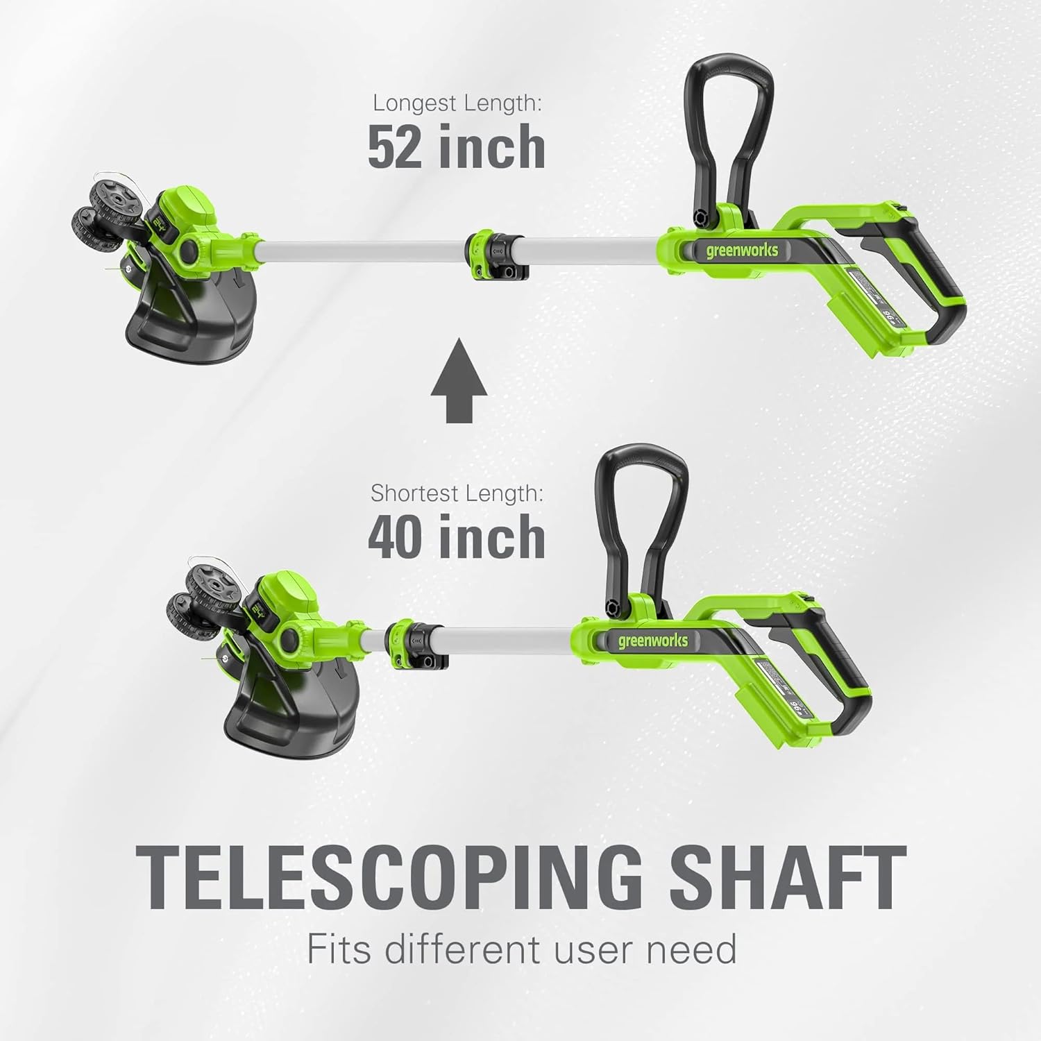 Greenworks 48V (24V x 2) 21" Cordless Battery Self-Propelled Lawn Mower w/Two (2) 5.0Ah USB Batteries & Charger 24V 12" Cordless Battery String Trimmer/Edger (Tool Only) Kit