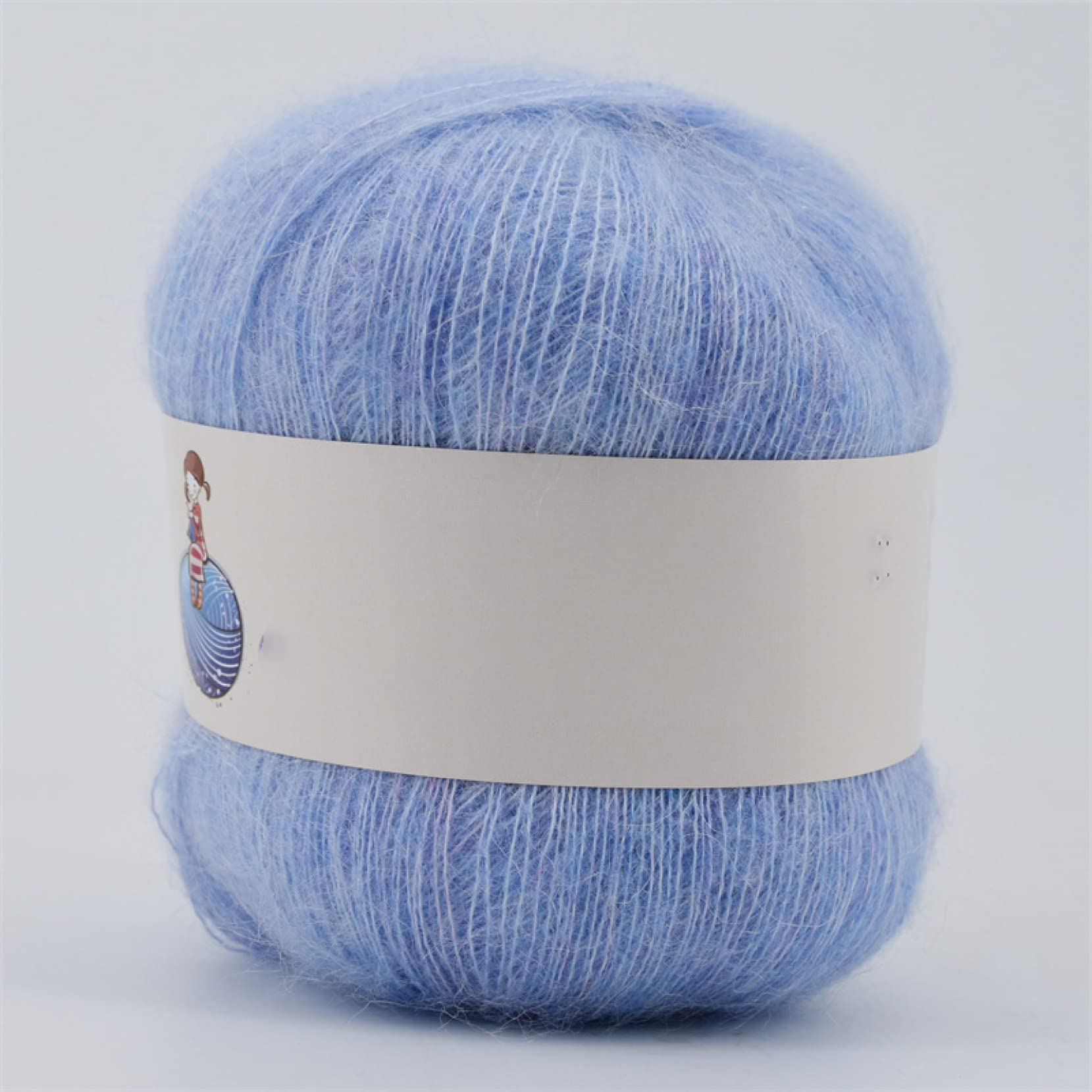 Hilo de Mohair for Crochet, Ideal for Tejer suéteres Finos, Bufandas, Hilo Lana Seda Angola(28)