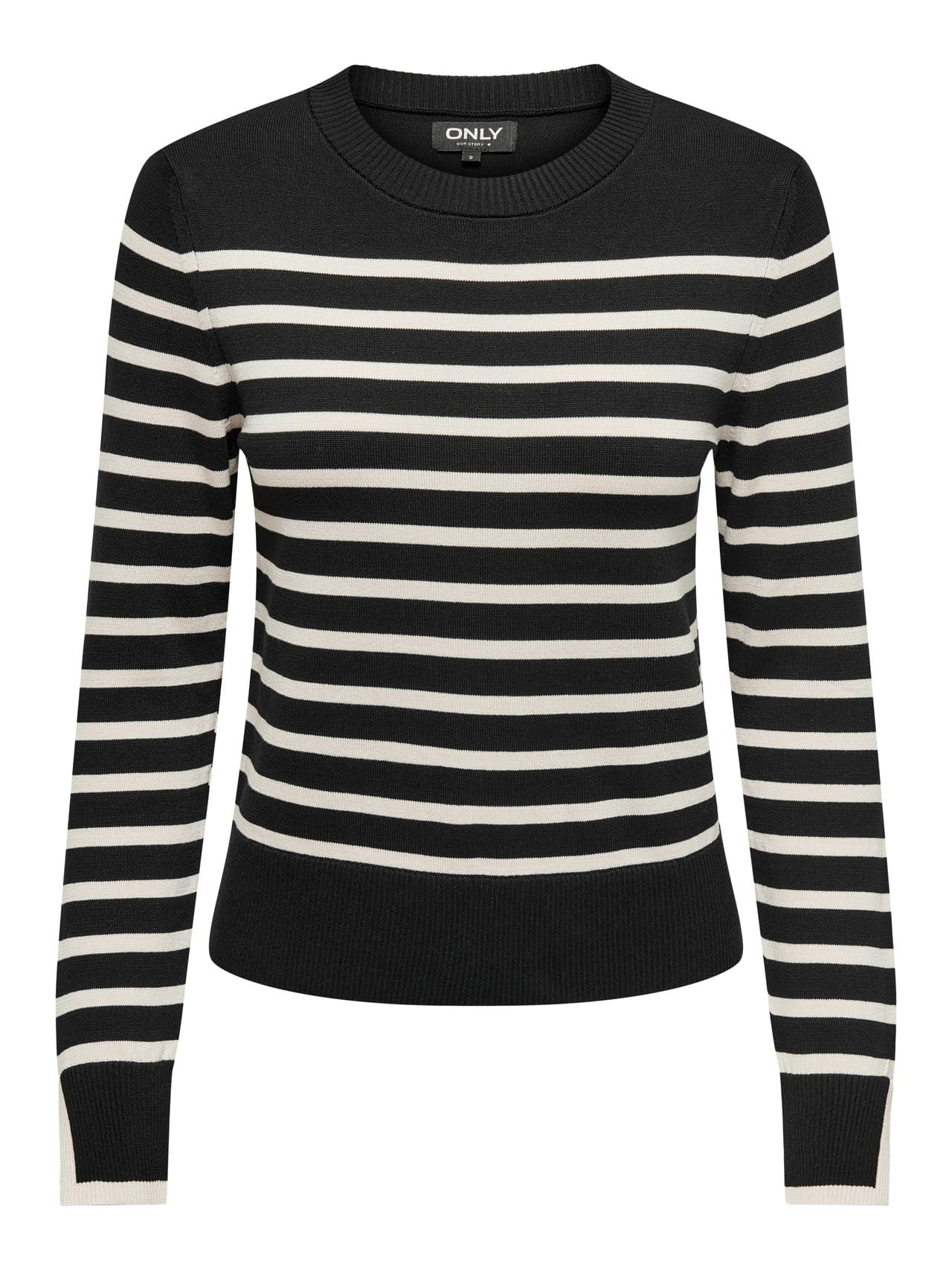 Only Women's Noir Round Neck Sweater Kalana