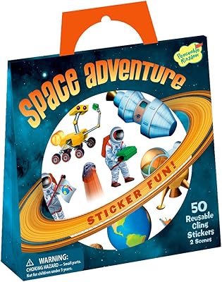 Peaceable Kingdom Sticker Fun! Space Adventure Reusable Sticker Tote