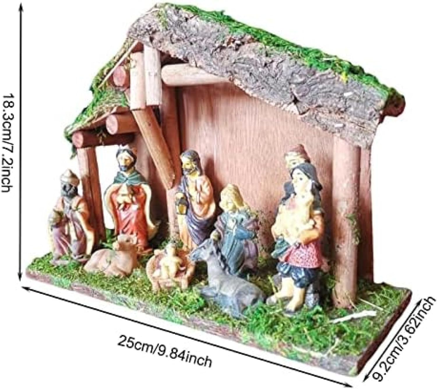 Nativity Sets for Christmas Indoor - Christmas Nativity Scene with LED Lights,Nativity Sets for Christmas Outdoor Indoor, Christian Tabletop Decor,Collector88