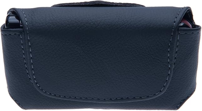Keple | Black Leather Horizontal Belt Clip Holster Compatible with Doro Phone Easy | Samsung E/C Stratus/J | Sony Ericsson Xperia mini pro/Xperia | Case Cover Skin Pouch Wallet