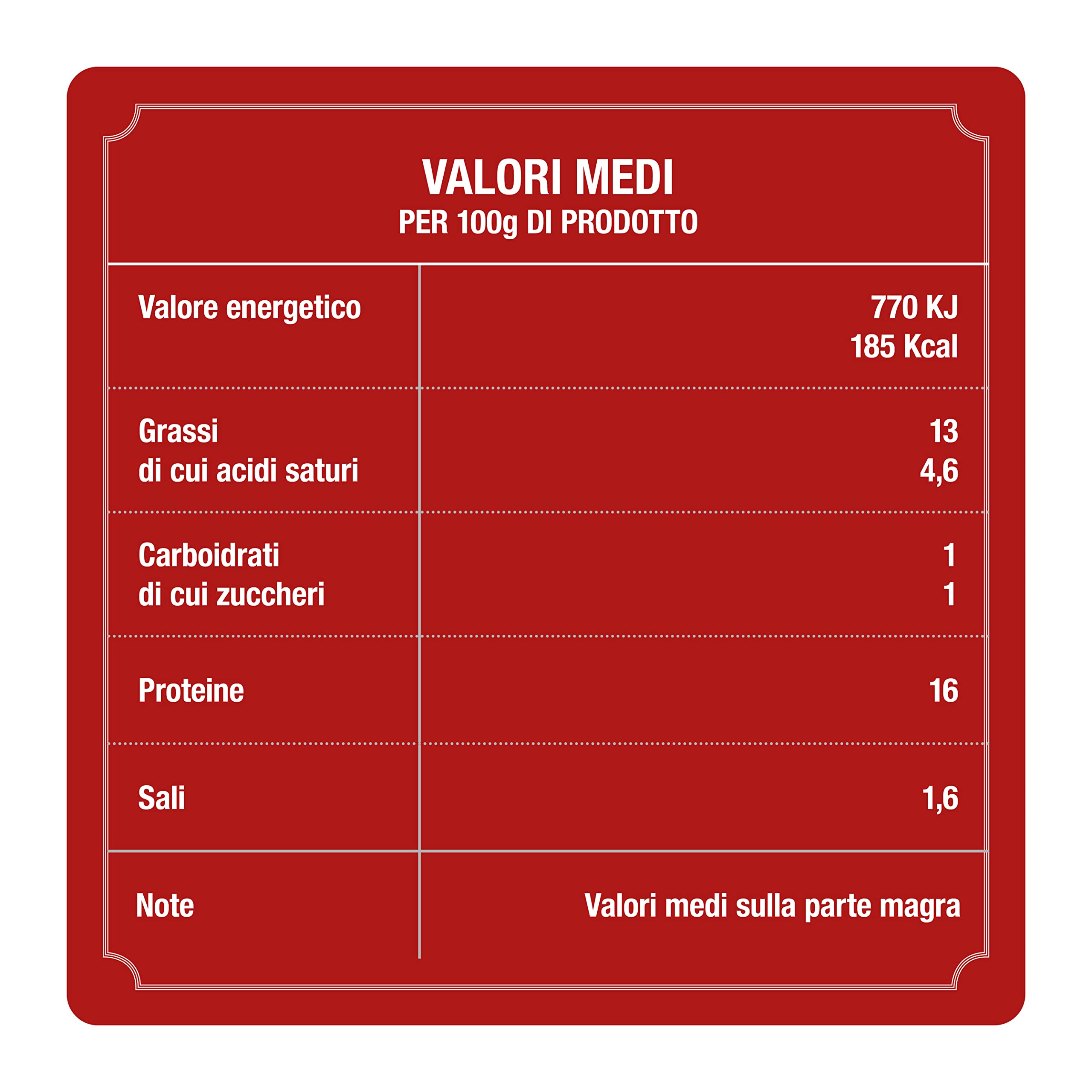 Rovagnati Prosciutto Cotto Scelto Blu Metà 4,1 kg