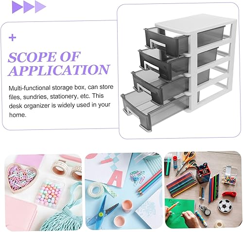 Miniatura 4 de Caja de almacenamiento para zapatos, caja organizadora transparente, cajón de mesa portátil, organizador de almacenamiento de escritorio, mini