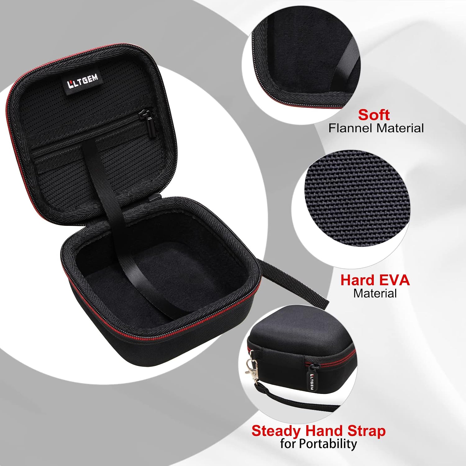 LTGEM Case Compatible with Marshall Willen/Marshall Willen II Bluetooth Speaker, Hard Organizer Portable Carry Cover Storage Bag (Black)