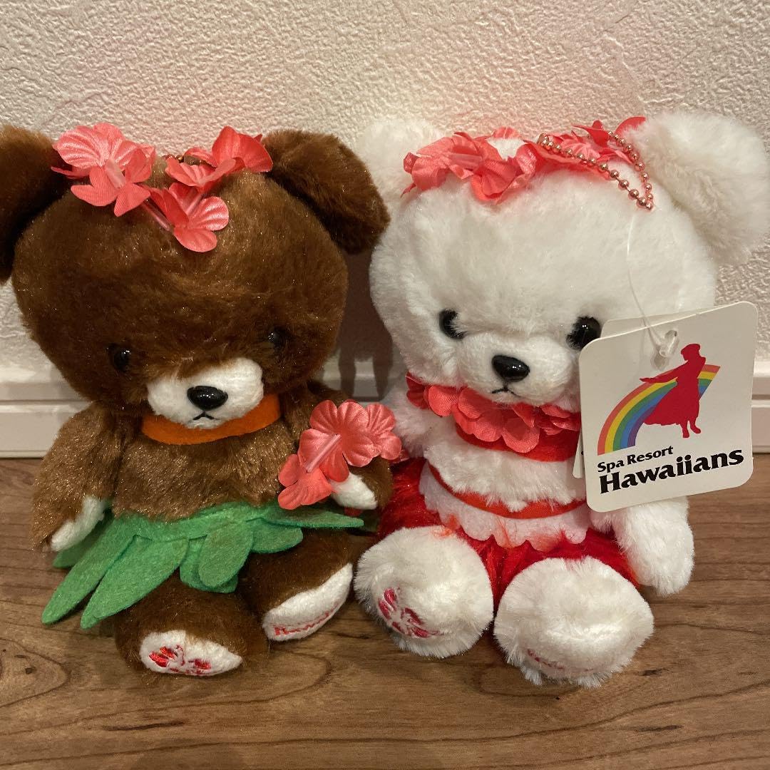 ハワイアンズ　ベア２点セット ご当地ベア スパリゾート ハワイアンズ フラガールベア SSサイズ