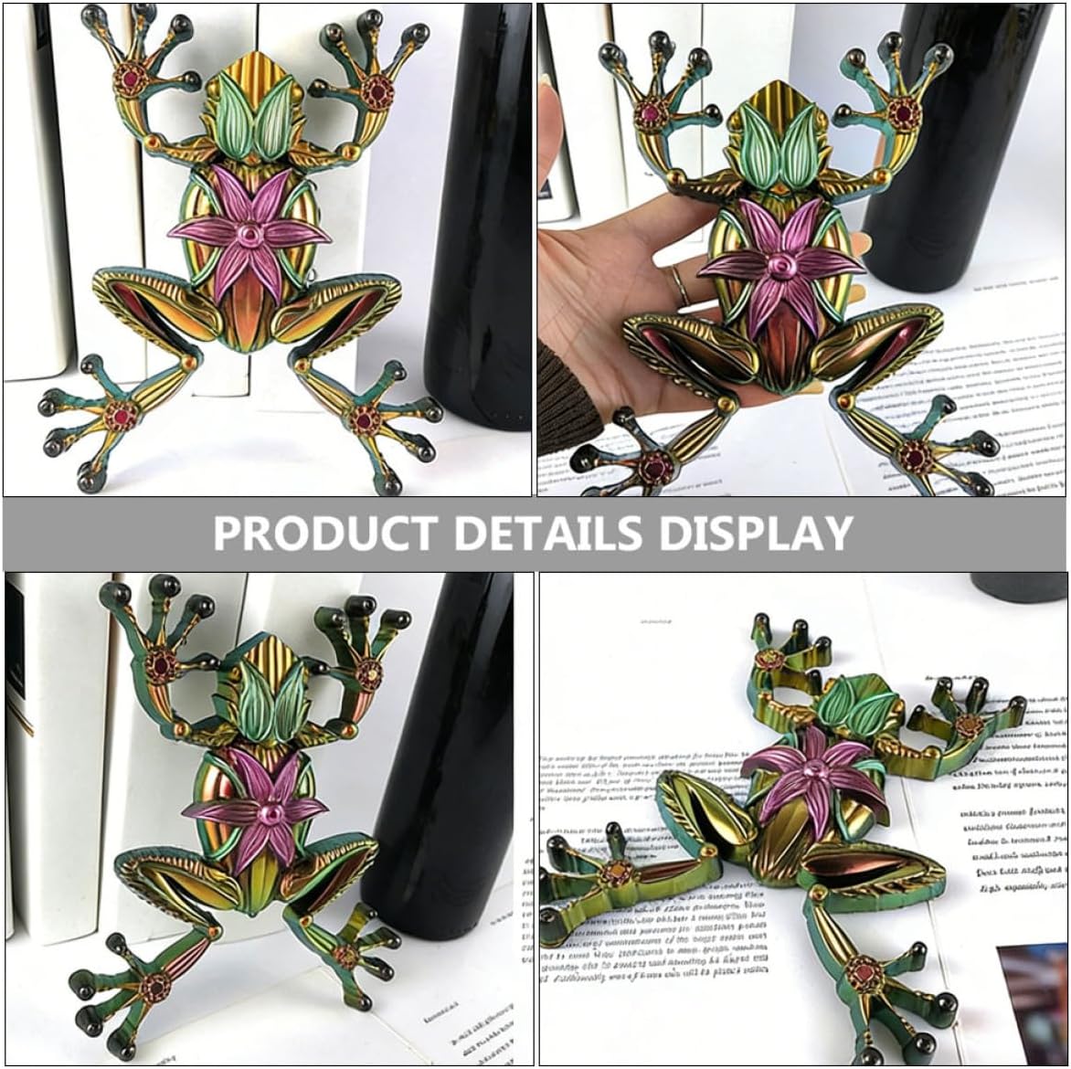 Frog Silicone Mold Flexible Non Stick Epoxy Mold for Craft Projects Reusable Frog Casting Mold for Home Decor for Creating Unique Frog Designs