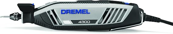 Dremel 4300-9/64 Rotary Tool Kit with Flex Shaft- 9 Attachments & 64 Accessories- Engraver, Router, Sander, and Polisher & 335-01 Rotary Tool Plunge Router Attachment Perfect for Wood