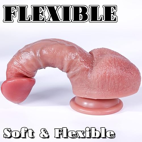 Miniatura 4 de Consolador grande realista de 708 pulgadas para adultos juguete sexual para mujeres silicona líquida segura y suave para estimulación de punto G con