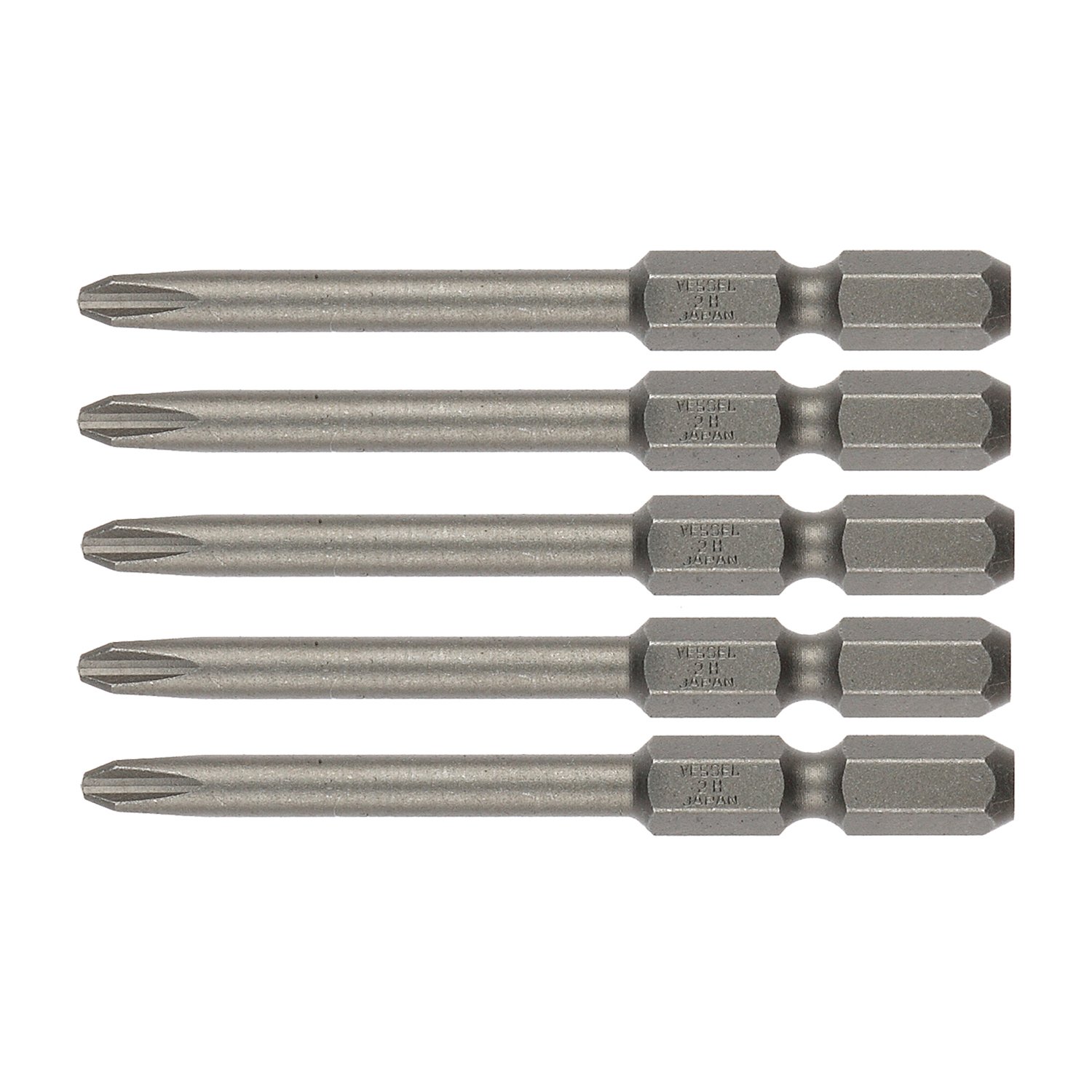 Vessel BW-38 High Hardness Step Bit Set +2 x 4.5 x 65 5 Pieces