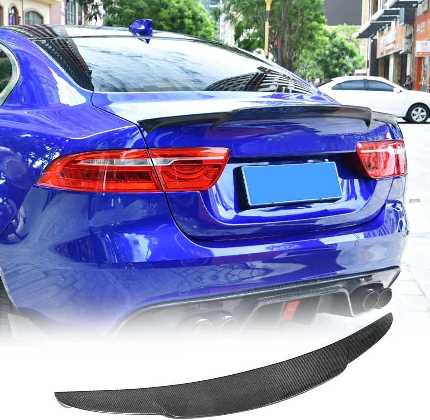 Carbon Fiber Trunk Spoiler for Jaguar XE Sedan 2015-2018 Car Styling Rear Boot Lid Highkick Spoiler Wing Lip